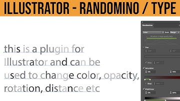 How To Use Randomino Plugin In  Illustrator Tutorial | Graphicxtras