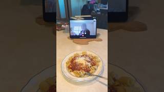 Amazon Alexa Show dementia caregiving tip.  Hang out with your loved one while cooking your meals.💞