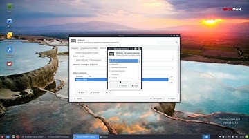 archman linux xfce keyboard layout settings
