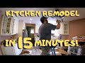 Kitchen Remodel Timelapse  - 7 weeks In 15 Minutes