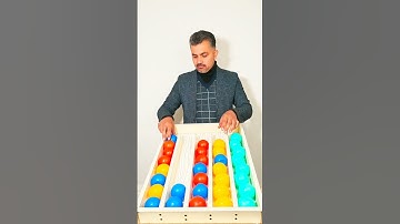 Fun & Chaos: Color Ball Sorting Challenge 🟢🔴🟡🔵 #shorts #ytshorts #games #asmr #satisfying #teamaxim