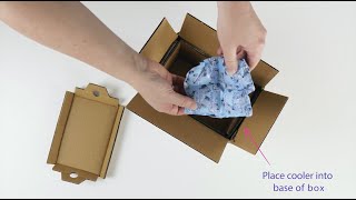 Insulated Cooler Box/eCommerce Eskie 100% recyclable Cardboard by NEON eCommerce Packaging