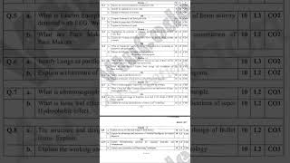 💥4th SEM BIOLOGY MODEL QUESTION PAPER BBOC407 #questionpaper #vtu #4thsem