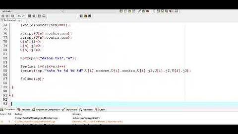 Ejercicios para completar un proyecto de programación en lenguaje C parte 2
