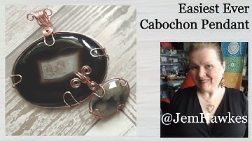Easiest Ever Easy Set Cabochon in Wire Free Tutorial by Jem Hawkes
