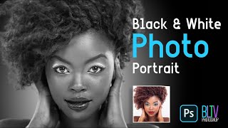 Photoshop:  How to Create Beautiful Black and White Photo Portraits