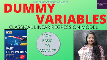 DUMMY VARIABLES IN LINEAR REGRESSION MODEL| CLRM| ECONOMETRICS FOR UGC NET | JRF ECONOMICS | 2021|