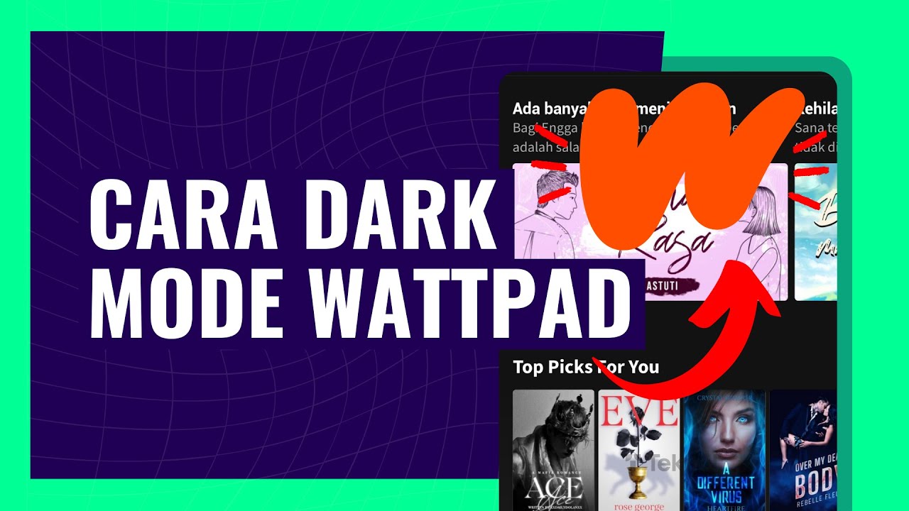 CARA DARK MODE WATTPAD YouTube