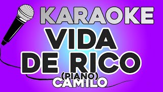 KARAOKE PIANO (Vida de Rico - Camilo)