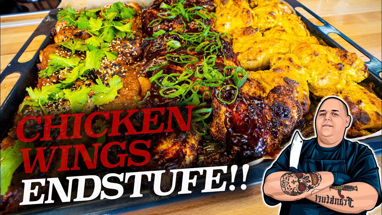 Diese Chicken Wings musst du ausprobieren | Selbstgemachte Chicken Wings | BBQ, Indisch & Asia Style