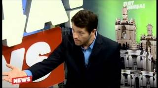 картинка: Миша Коллинз на канале Пятница