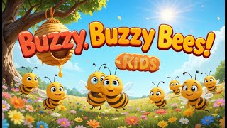 Buzzy, Buzzy Bees! 🐝🍯(Calm & Soft Version)| Nursery Kids Song screenshot 5