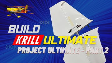 Krill Ultimate Bi-plane Build 2 - - Rudder, Servos and Stabilizer
