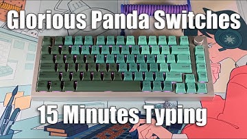 Glorious GMMK Pro With Glorious Panda Switches  And Brass Plate Typing Test 15 Minutes