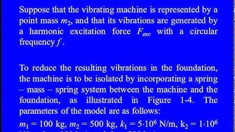 Mod-01 Lec-04 Multi Degree of Freedom Systems