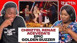 😍🤩Nigerians react to Chriztel Renae Aceveda Historic Golden Buzzer Croatia Got Talent Audition🥰🎤🎙️