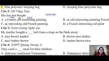 Trật tự tính từ trong tiếng Anh