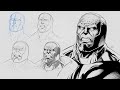 How to Draw and Ink Darkseid Step by Step Video