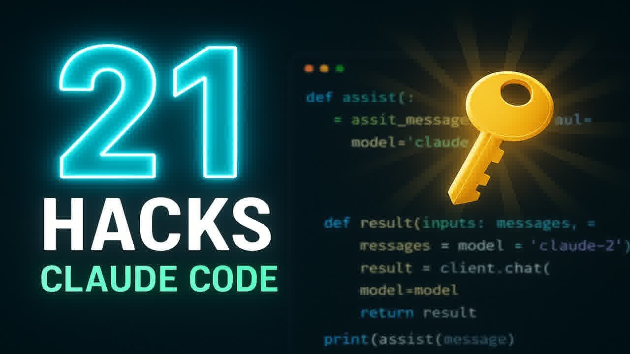 21 Claude Code Hacks That Actually Changed How I Build (2026) - YouTube