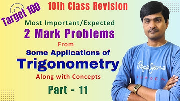 Target 100 in Maths Part - 11 I 10th Class Public Exams I SSC 2025 I 2 Marks Questions by Ramesh Sir
