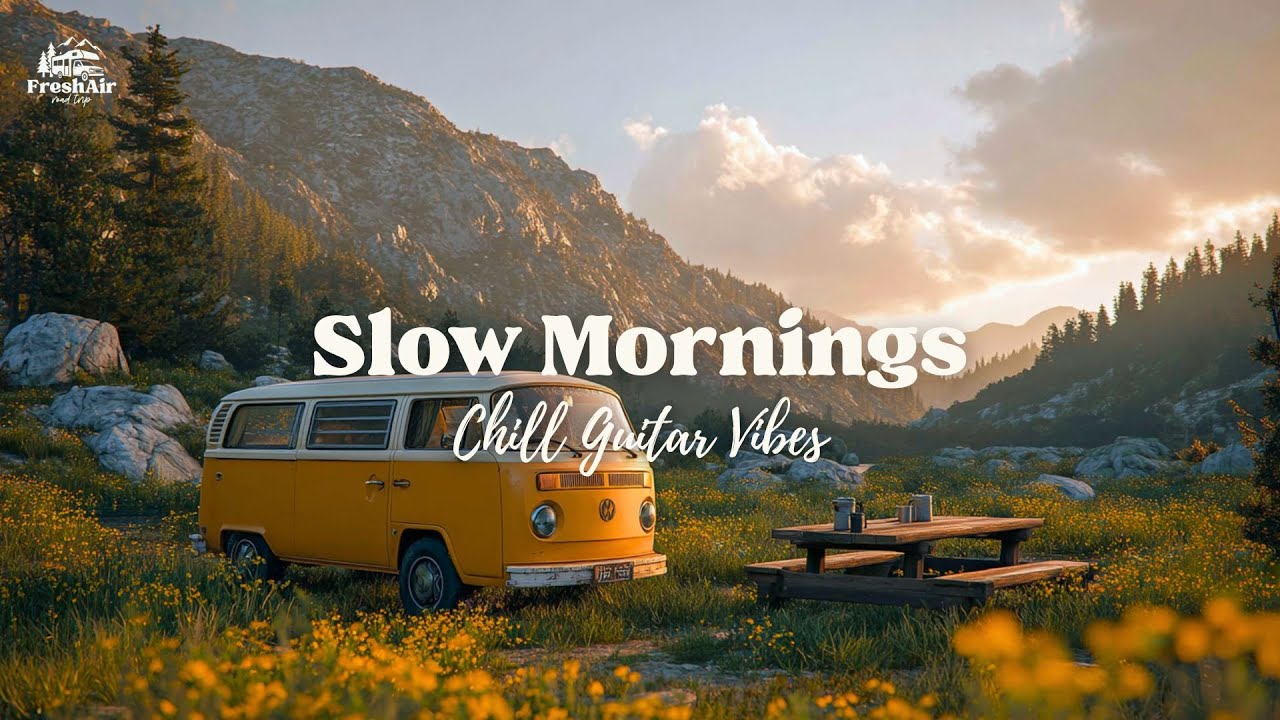 Morning Guitar Chill Session 🌄 Cozy Van Life in the Smoky Mountains