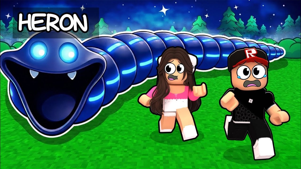 EN BÜYÜK HUNGRY WORM SOLUCANI OLUP HERKESİ YEDİM! - Roblox