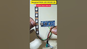 Neopixel Led with Arduino and Pot 🌈 WS2812B 🔥🔥 #shorts #viralvideo #reels #electronic #electroeshu