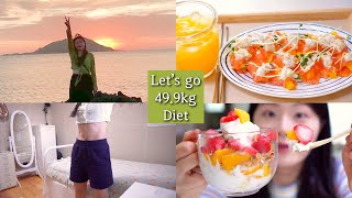 картинка: Diet｜🍣Тренировка пресса за 3 дня до поездки на пляж｜суши с лососем,йогуртовыйсоус,жевательный йогурт