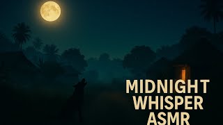 Midnight Whisper Asmr Real Village Night Dog Barking, Crickets Cool Wind Deep Sleep Ambience4K