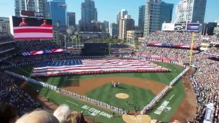 2016 mlb all star game anthem and high speed flyover by the us air
force thunderbirds