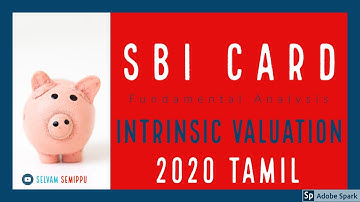 SBI Credit Card Intrinsic Valuation || DCF, EPV, Technical All 3 in 1 Tamil