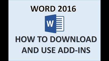Word 2016 - Add Ins Tutorial - How to Download Microsoft Office 365 Add-Ins for Free - Add-in in MS