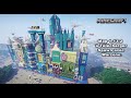 Minecraft création de spawn Cyberpunk en 1.13.2 map 21 à télécharger