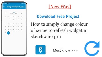 Beginners - How to change colour of swipe to refresh widget in sketchware pro.