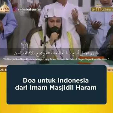 Doa Imam Masjidil Haram untuk Indonesia