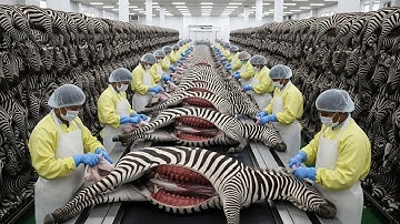 Inside a Million Dollar Zebra Leather Factory | Secret World of Zebra Leather | Factory Tour