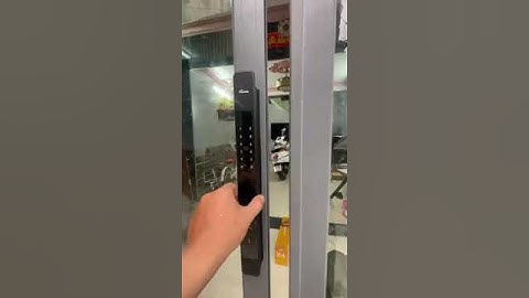 Khoá  cao cấp cửa nhôm tự động #demax #khoadientu #khoavantay #khoathongminh