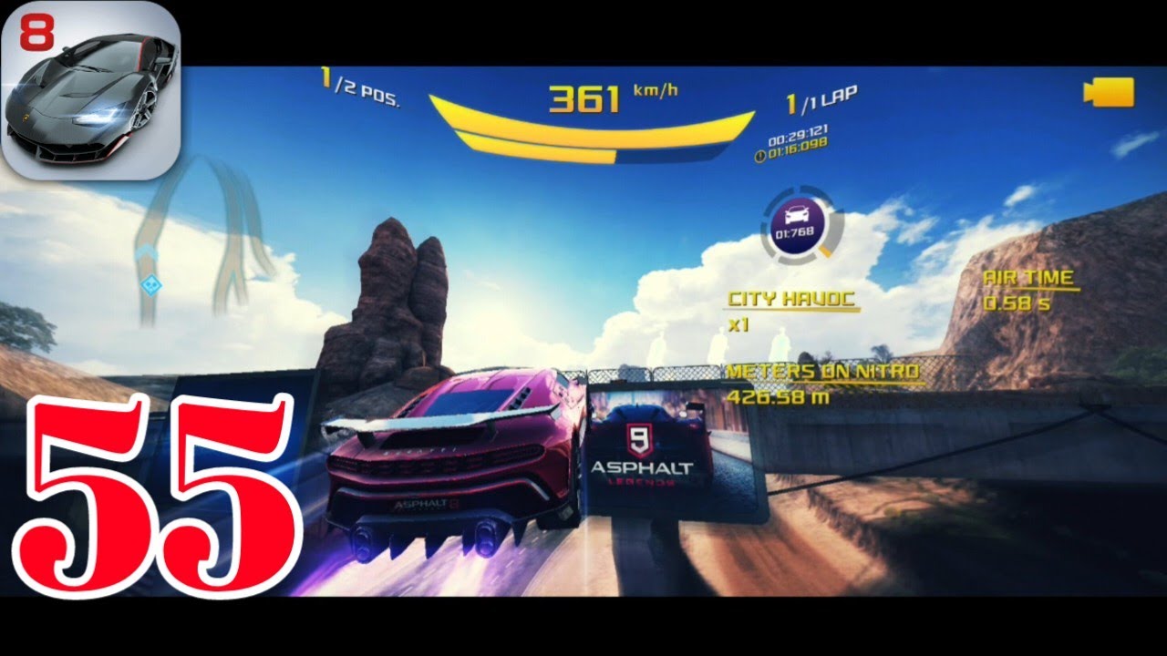 Asphalt 8 Airborne Gameplay Android (Gauntlet) Part #55