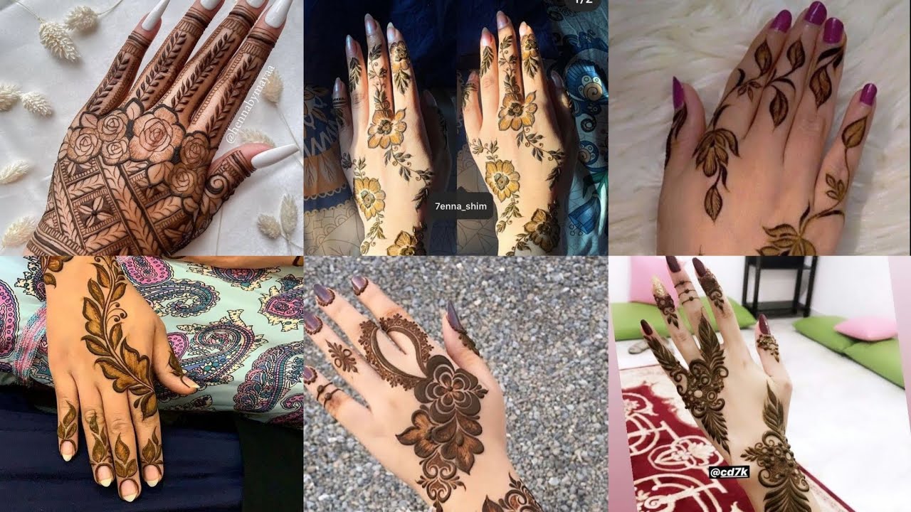 Super Stylish Eid Mehndi Design ideas for girl's // Pakistani Mhendi ...