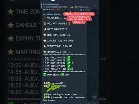 MAR 04 VIP AUDJPY 5MINS SIGNALS RESULTS #forex #binomo #forextrading #audjpy #forexchart #forexpips