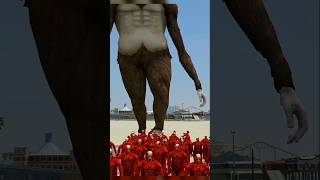 ATTACK ON TITAN vs AVENGERS Emotional Ending|  💔 #Shorts#gta5 |#gaming