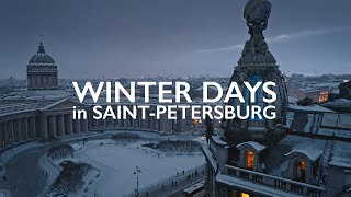 WINTER DAYS IN ST.PETERSBURG // Снежный Санкт-Петербург (Aerial //Аэросъемка)