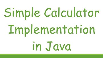 Simple Calculator Implementation in Java