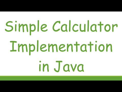 Simple Calculator Implementation in Java