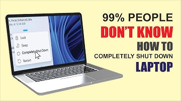 How to Completely Shut Down Laptop/Computer in a Unique Way
