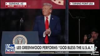 Powerful & Emotional   Lee Greenwood Sings 'God Bless America' At Charlie Kirk Memorial