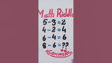 how to solve this math riddle? #mathriddle #mathpuzzle #mathquiz #mathtest #mathtrick  #short