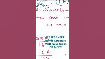 Important MCQ WBJEE shorts