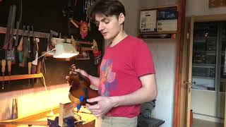 Изготовление подставки для скрипки