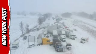 More Than 100 Vehicles Smash Into Each Other in Massive Michigan Pileup
